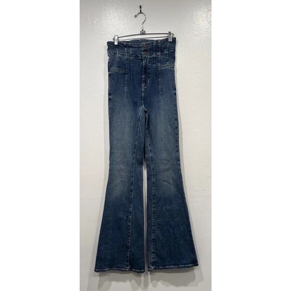 We The Free Denim - We the Free People Jayde Flare Jeans Women’s Size 28 High Rise Boho Festival